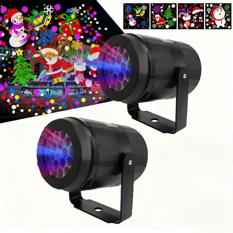 Snowflake Christmas Laser Projector Light — 16 Patterns
