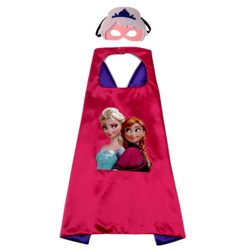 MINISO Superhero Cape – Cartoon Anime Cosplay Costume with Mask for Kids Halloween Birthday Gift