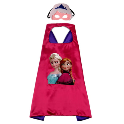 MINISO Superhero Cape – Cartoon Anime Cosplay Costume with Mask for Kids Halloween Birthday Gift