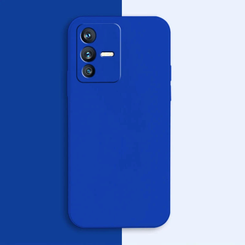 Soft Square Liquid Silicone Case for VIVO V23 Pro V23E V23Pro 5G Luxury Original Camera Protection Couples Cover Ultrathin Funda