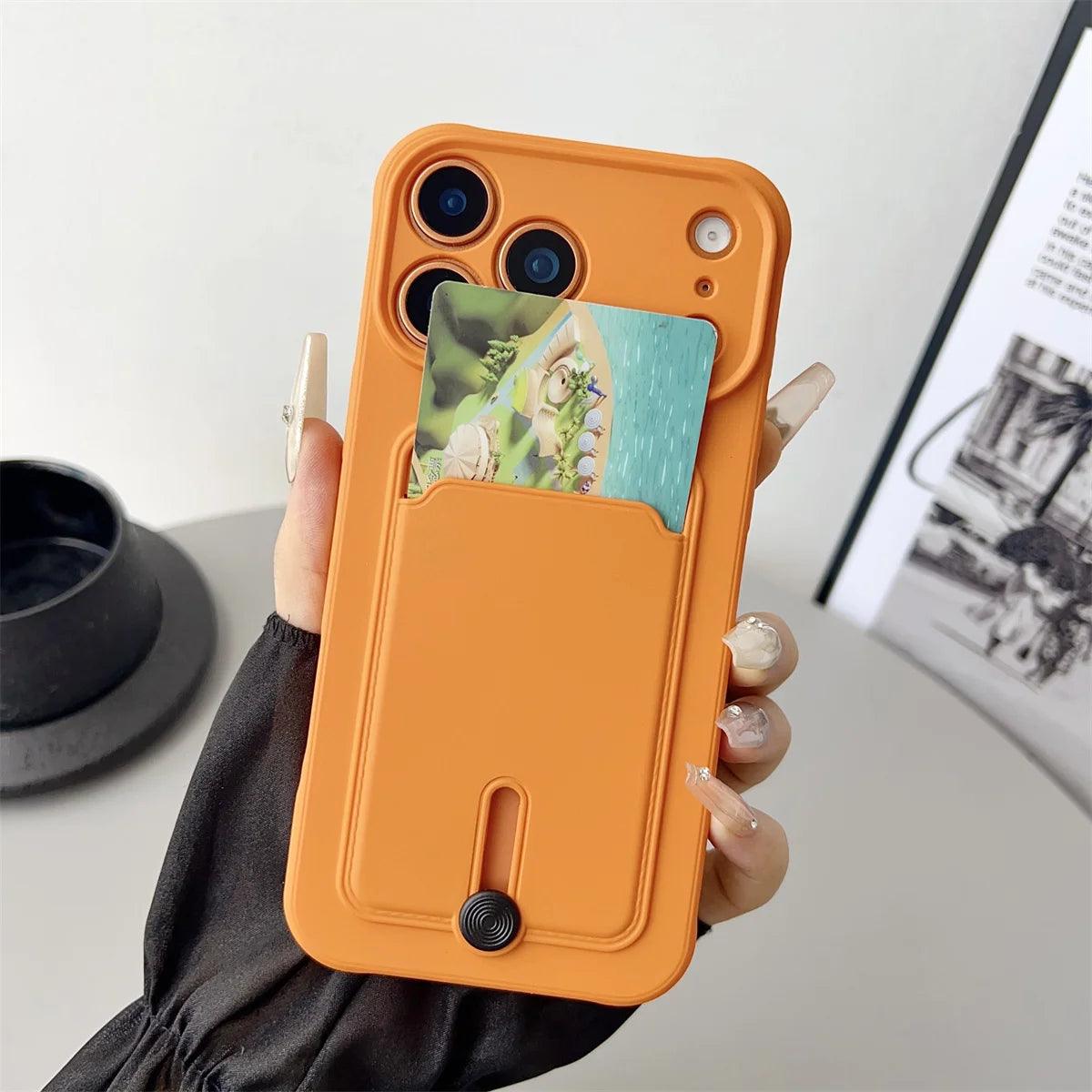 iPhone Wallet Case with Card Slot & Kickstand