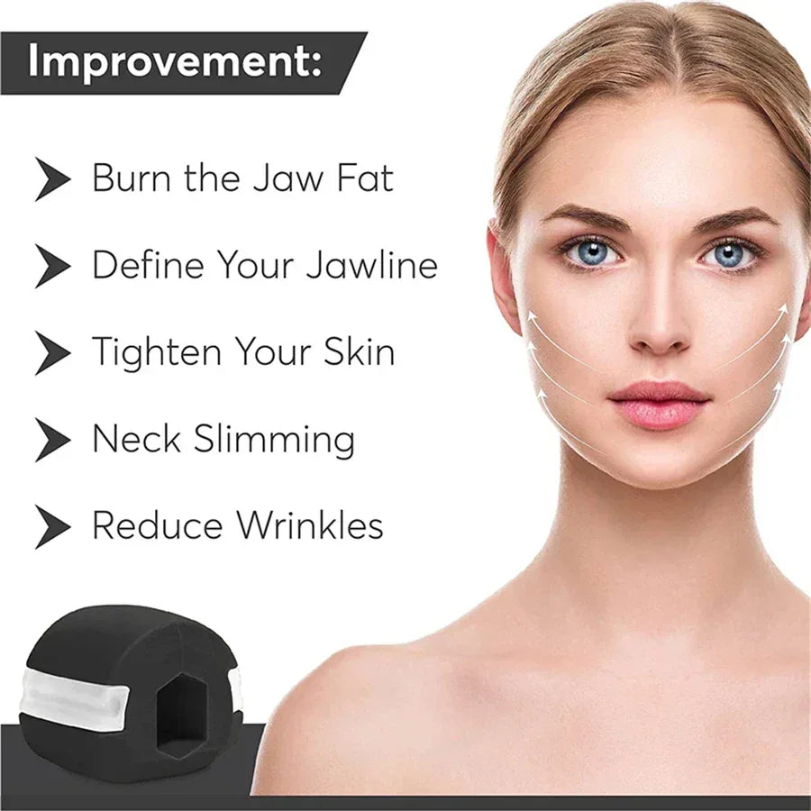 Silica Gel Face Fitness Ball Jaw Exerciser Facial Toner Reduce Double Chin Relax Ball Gym Fitness Training Jawline Simulator - Urbizia