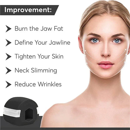 Silica Gel Face Fitness Ball Jaw Exerciser Facial Toner Reduce Double Chin Relax Ball Gym Fitness Training Jawline Simulator - Urbizia