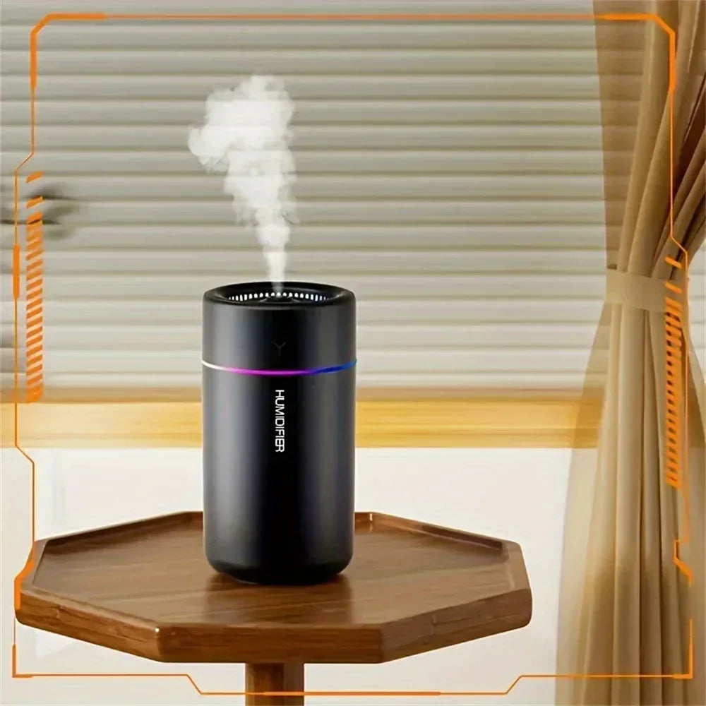 1pc Car Humidifier Colorful LED Aromatherapy Humidifier Silent Ultrasonic Air Aromatherapy Machine Suitable for Bedroom Office - Urbizia