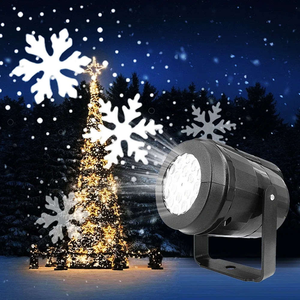 LED USB Snowflake Projector Light
