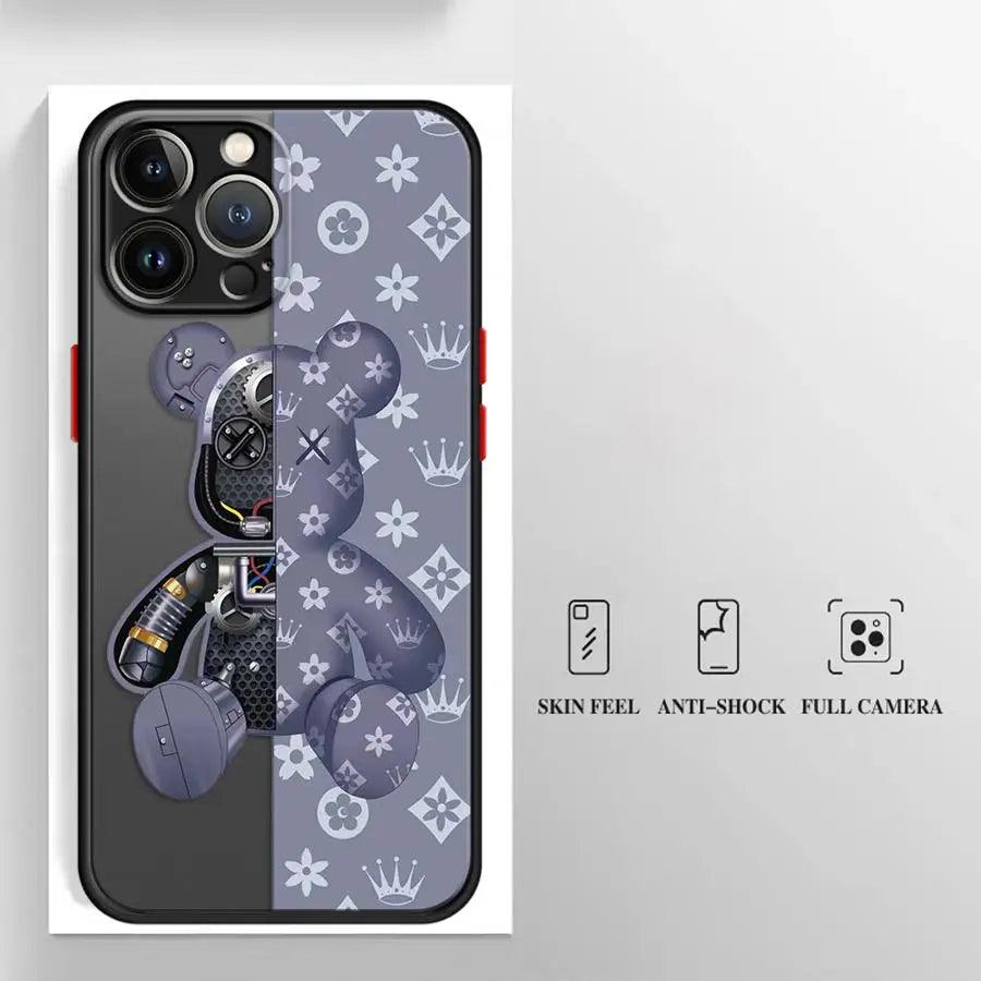 Robot Bear Shockproof Bumper Case for iPhone