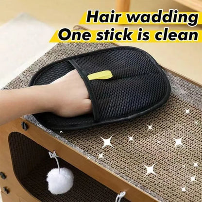 Pet Hair Remover Mitt Pet Grooming Gloves Deshedding Brush Glove for Dog Cat Rabbit with Long/Short/Curly Hair