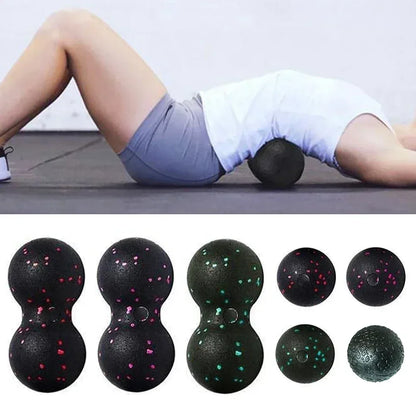 EPP 8cm Peanut Balls Body Massage Fascia Ball High Density Muscle Relaxation Lacrosse Fitness Yoga Myofascia Ball Relieve Pain - Urbizia