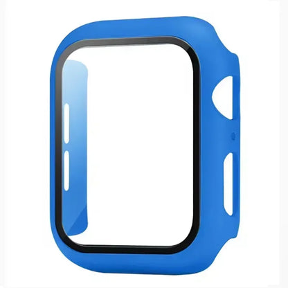 Tempered Glass+Case For Apple Watch 38-40mm 41mm 42mm 44mm 45mm 46mm Screen Protector Protective Cover iWatch 11 10 8 7 9 6 SE 5