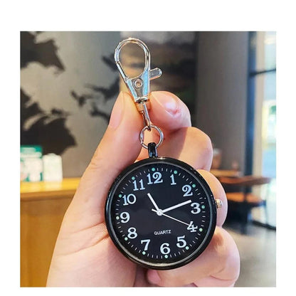 New Tiny Cute Quartz Pocket Watch with Keyring Men Women Quartz Watch for Nurses Doctors Students Minimalist Watches Child Gift