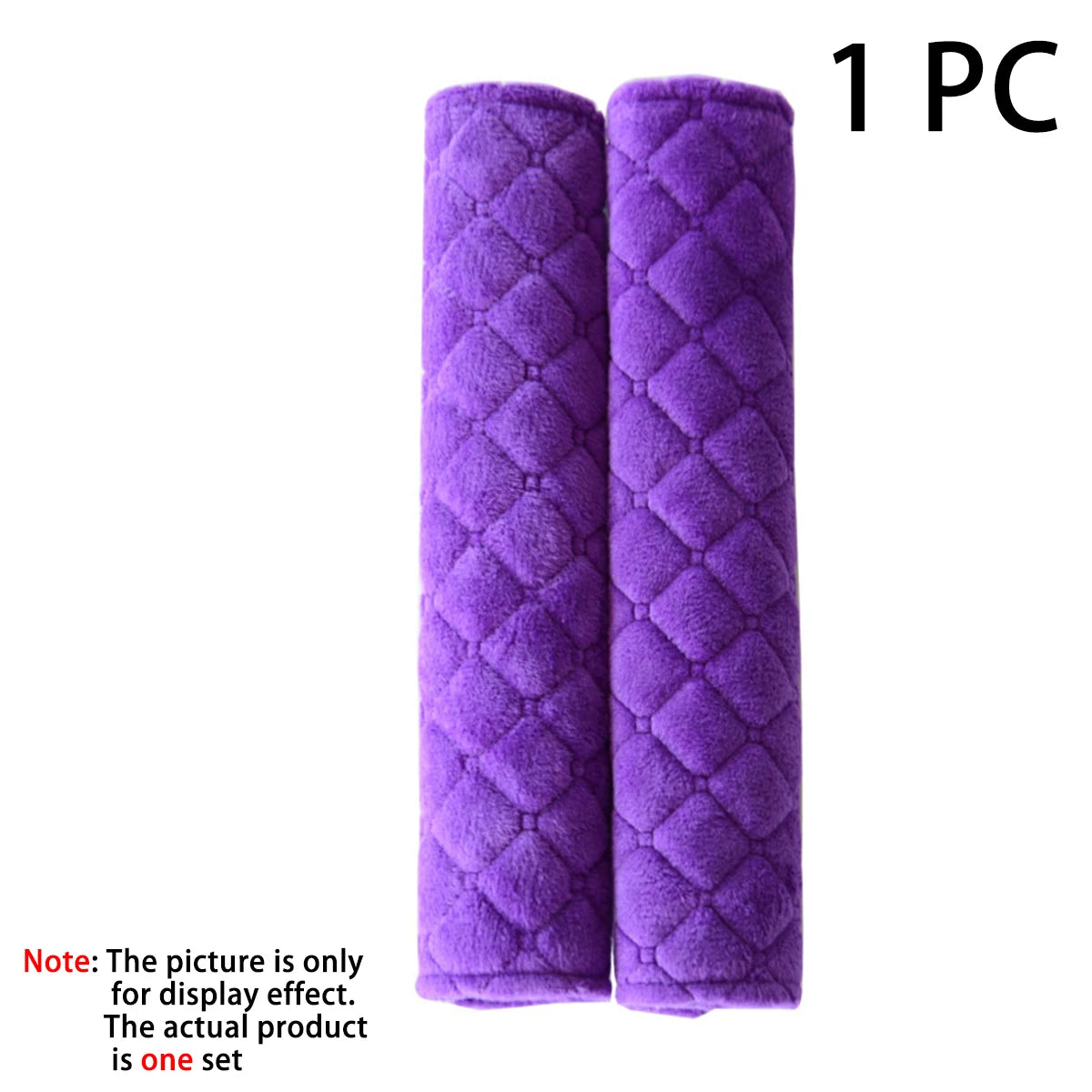 1 PC, Short plush shoulder guard for car seat belts, solid color, comfortable and extended shoulder guard
