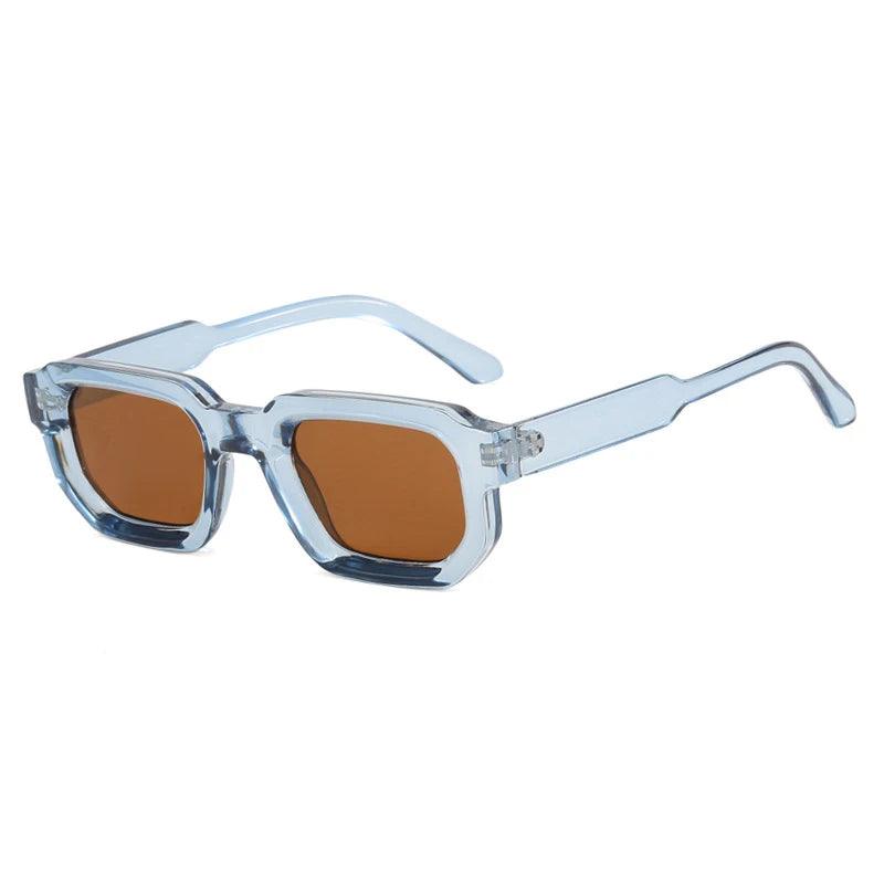 Men Vintage Rectangle pc Frame Sunglasses Fashion Retro Sun Glasses Luxury Brand Design Shades Eyewear Women Goggles