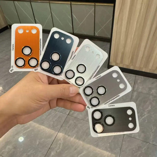 1 Set Full Cover Metal Camera Protection Glass For IPhone 17 Pro Max Lens Cover Glass