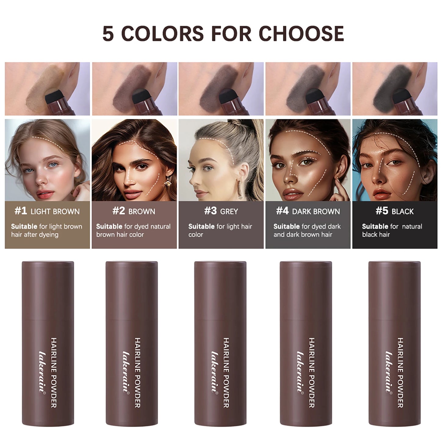 Waterproof Hairline & Root Concealer Pen – Instant Grey Coverage