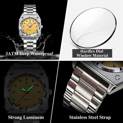 POEDAGAR Elegant Ladies Wristwatch Waterproof Stainless Steel Luminous Exquisite Woman Watch Quartz High Quality Women's Watches