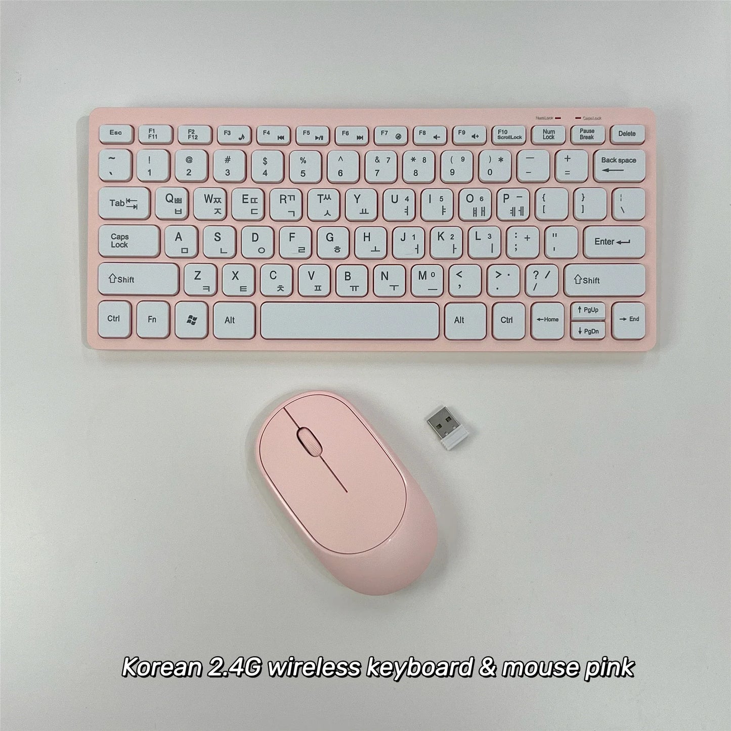 Korean 2.4G Wireless Keyboard and Mouse/Keyboard only Protable Mini Keyboard Mouse Combo Set For Notebook Laptop Desktop PC