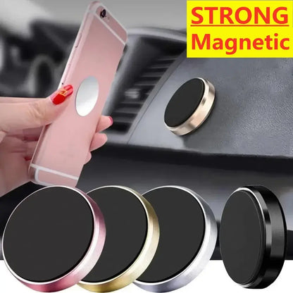 Magnetic Car Phone Stand Magnet Mount Bracket Adhesive Dashboard Wall Holder for iPhone Samsung Xiaomi Huawei GPS Support