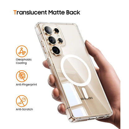 For Magsafe Phone Case For Samsung Galaxy S26 Ultra Case Samsung S26 S26+ S 26 Plus Magnetic Charging Acrylic Clear Cases Cover