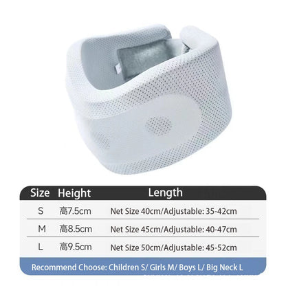 Soft Neck Supports Adjustable Foam Neck Braces Relieves Spine Pressure Neck Brace for Travel Home School Office Sleep