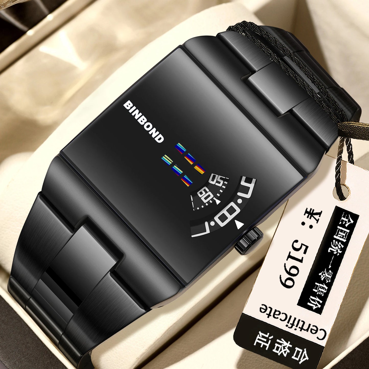 BINBOND Original Design Waterproof Men's Watch Accurate Quartz Watches For Men Luxury Sturdy Sport Wristwatches Casual Reloj