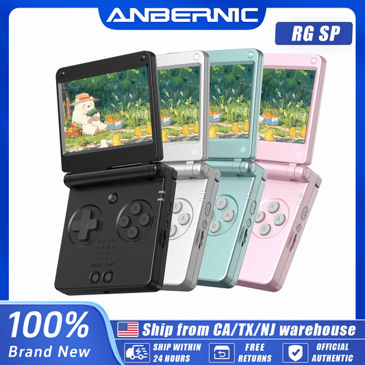 Anbernic RGSP 3.4'' IPS Screen Flip Handheld Console Linux System HDMI-compatible TV Output Clamshell Game Player 3300 mAh RG SP