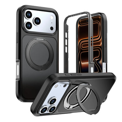 Three Anti-Contrast Case for IPhone18 Pro Mobile Phone with Magnetic Suction Rotating Bracket 17ProMax Protective Case