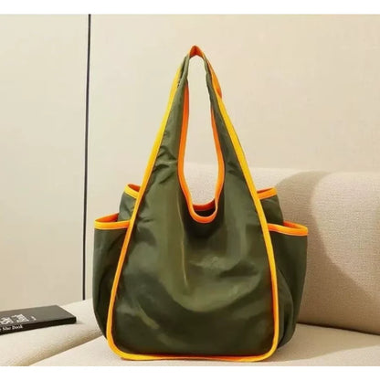 Reusable Grocery Bag Foldable Shopping Bag with Pocket Extra Wide Handle Portable Durable Washable Tote Bags for Women