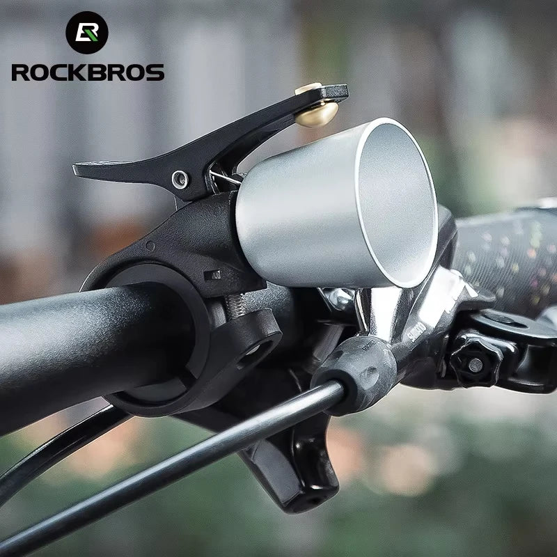 ROCKBROS Local Shipping Bicycle Bell MTB 100db Alloy  Bike Ring Copper Horn Warning Safe Crisp Cycling Bells Accessorie