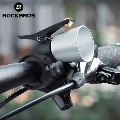 ROCKBROS Local Shipping Bicycle Bell MTB 100db Alloy  Bike Ring Copper Horn Warning Safe Crisp Cycling Bells Accessorie