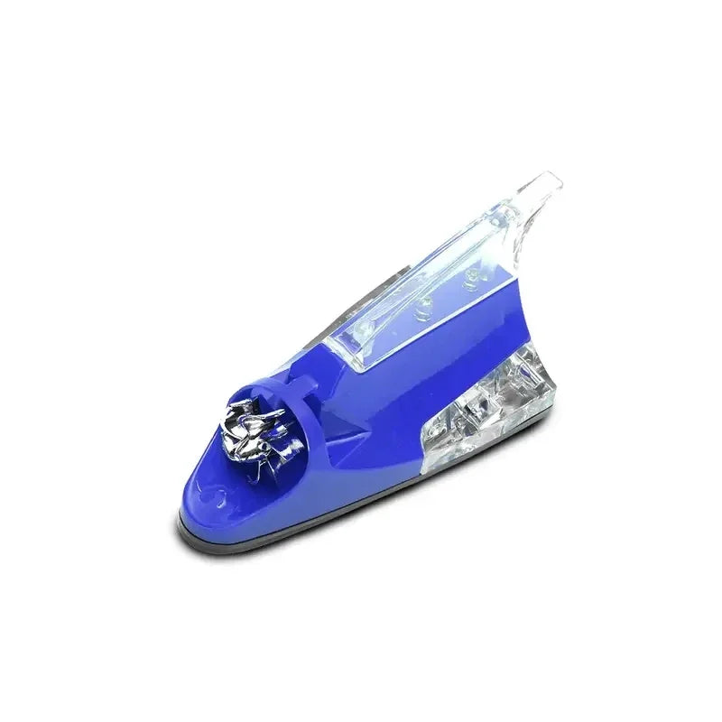New Car Wind Shark Fin Antenna LED Warning Flash Upgrade Car Radio Signal Enhancement Roof Antenna Accessories