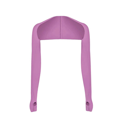 One-piece Ultra-thin Shawl Arm Sleeves Ice Silk Long Gloves Breathable Sun Protection Anti UV Hand Cover Warmer Outdoor Sports