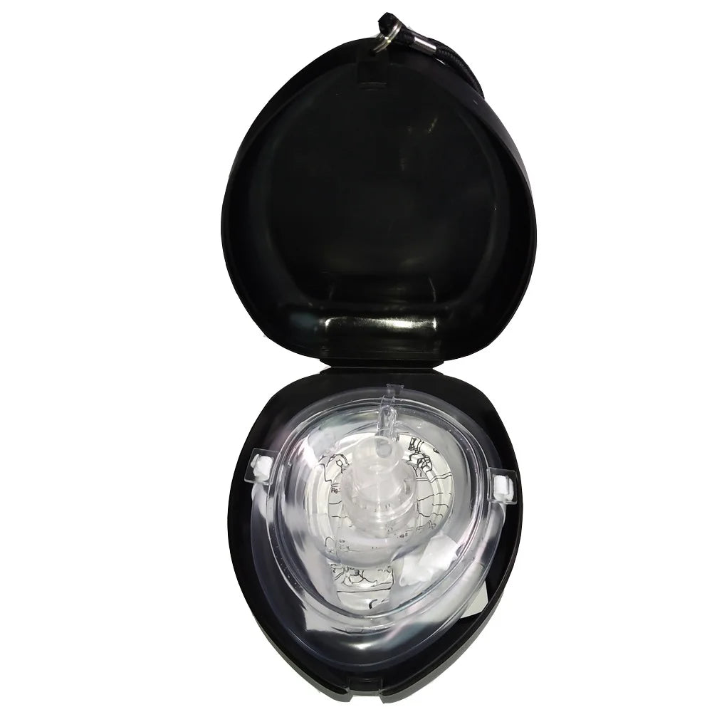 1pcs-10pcsProfessional First Aid CPR Breathing Mask Protect Rescuers Artificial Respiration Reuseable With One-way Valve Tools