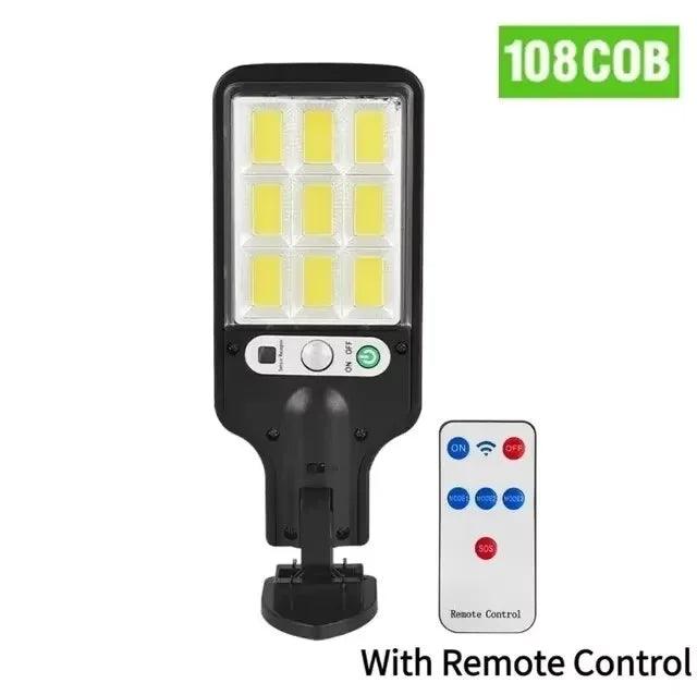 Waterproof 108 LED Solar Lights Outdoor With 3 Mode Motion Sensor Security Lighting LED Wall Street Lamp for Garden Patio Path