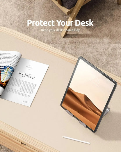 Large Mouse Pad,Office Desk Mat, Leather Desk Pad Protector, Non-Slip PU Leather Desk Blotter, Laptop Desk Pad - Urbizia