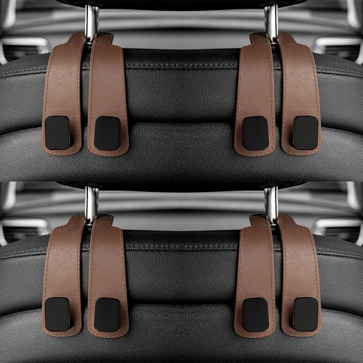 Car Headrest Hooks Hanger for Bags Seat Back Organizer Holder Clips Auto Fastener Hooks Car St - Urbizia