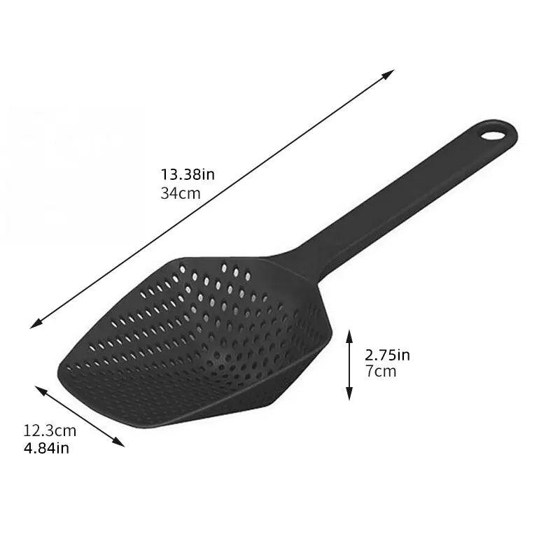 Large Kitchen Strainer Spoon Funnel Oil Filter Ladle