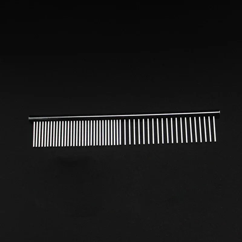 Stainless Steel Dog Comb Long Thick Hair Fur Removal Brush 16/19cm Pets Dog Cat Grooming Dematting Combs for Shaggy Dogs - Urbizia