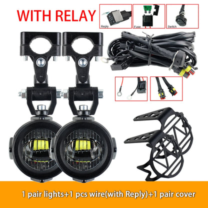 Upgrade Motorcycle fog light Auxiliary Lights Brighter Lamp 40W 6000K for BMW R1200GS F800GS F700GS F650 K1600