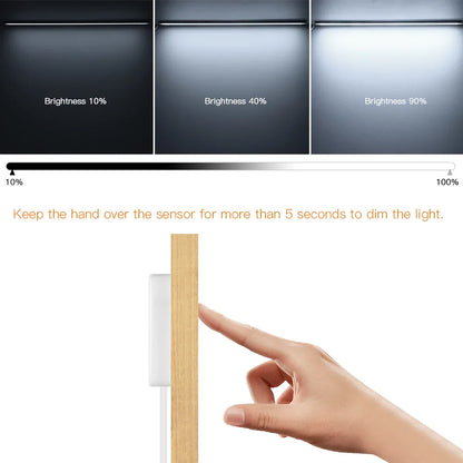 Motion Touch Sensor LED Cabinet Light Bar (Wireless Under Cabinet Lamp)