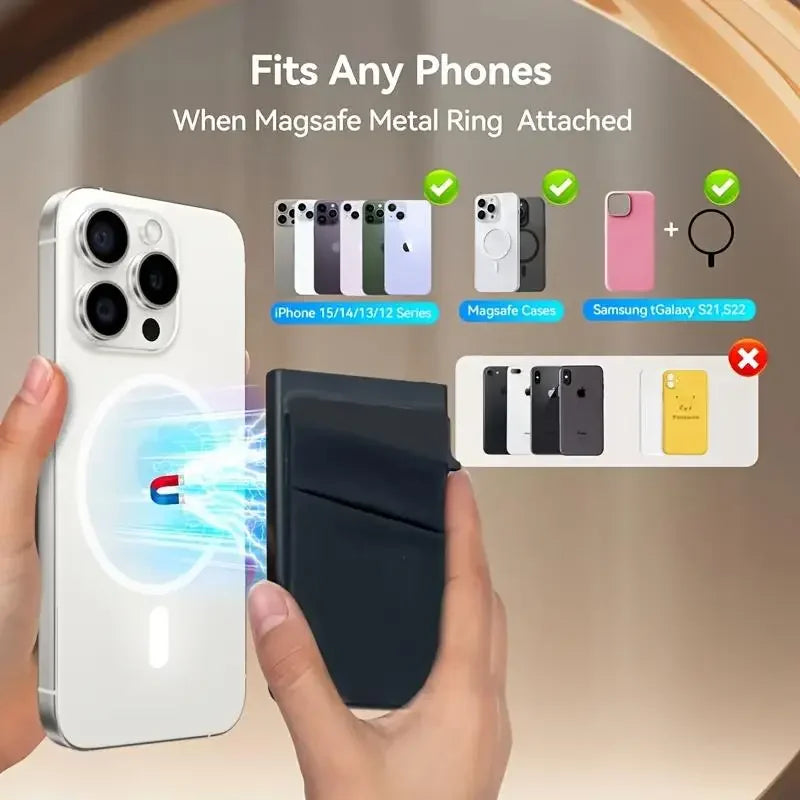 1 Pc Slim Pop-Up Card Holder with  Print for Men, RFID Blocking Wallet Magnetic Slim Automatic Pop-up Card Holder for The Phone