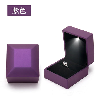 Creative LED Lighting Jewelry Ring Pendant Necklace Bracelet With Light Illumination Jewelry Box Lighted Jewelry Packaging Box