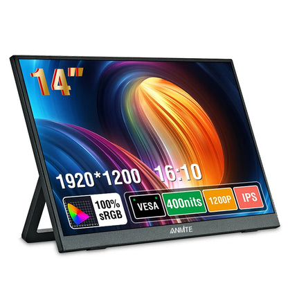 14 Inch Portable Touch Monitor Non-touch Optional 16:10 400cd/m2 Gaming Computer Expand Display For XBox PS4/5 Switch Loptop