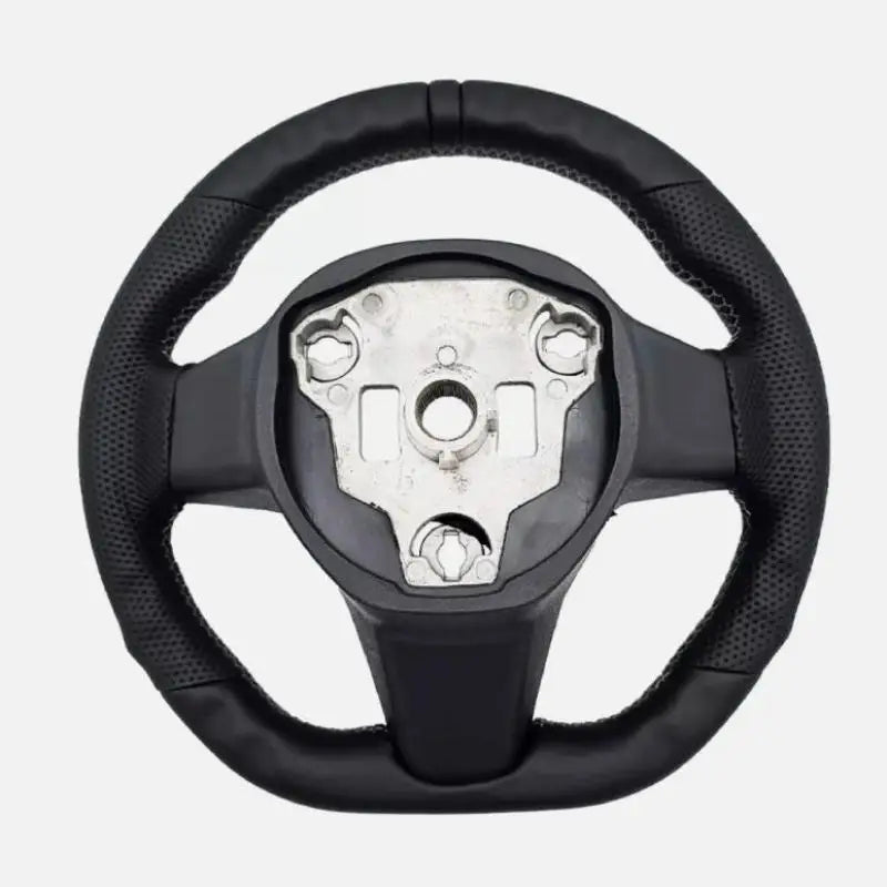 Heated Steering Wheel Perforated Leather Steering Wheel with Heating Function  For Tesla Model 3 2017-2023 Model Y 2020-2024