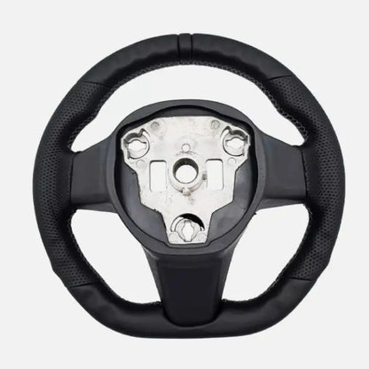 Heated Steering Wheel Perforated Leather Steering Wheel with Heating Function  For Tesla Model 3 2017-2023 Model Y 2020-2024