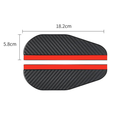 Carbon Fiber Car Rearview Mirror Rain Shield – 2-Pack