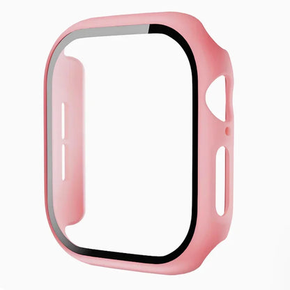 Tempered Glass+Case For Apple Watch 38-40mm 41mm 42mm 44mm 45mm 46mm Screen Protector Protective Cover iWatch 11 10 8 7 9 6 SE 5
