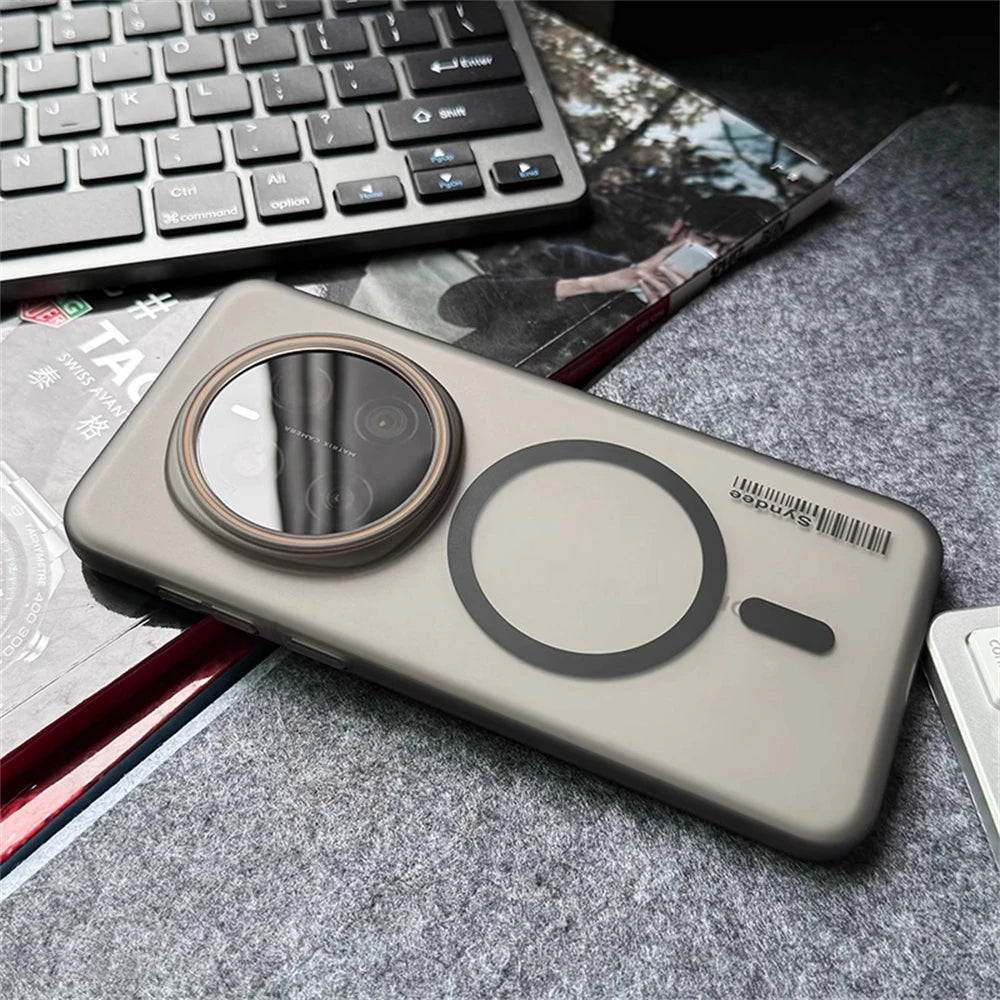 Matte Translucent Ultra Thin Barcode Pattern Case For Honor Magic 8 7 6 5 Pro Lite X9/A/B/C/D For Magsafe Charging PC Hard Cover