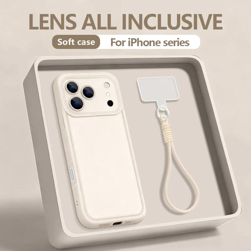 Wrist Strap Lanyard TPU Case for iPhone Series