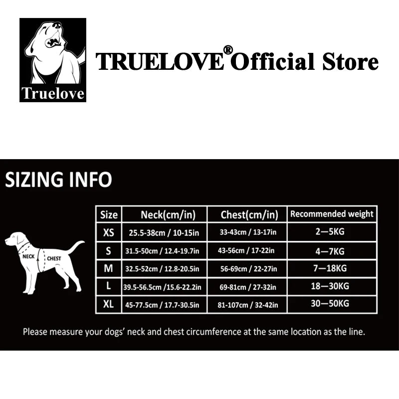 Truelove Reflective No-Pull Dog Harness