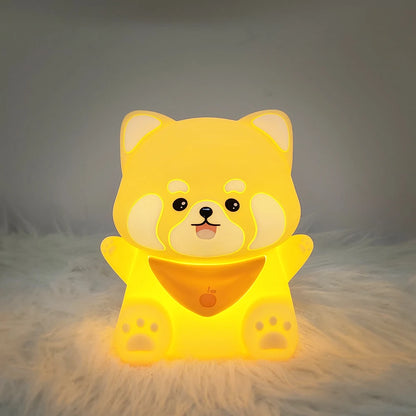 Cute Panda LED Night Lights Lion Silicone Sleeping Lamp USB Rechargeable Timing Bedside Baby Nightlights For Birthday Gift